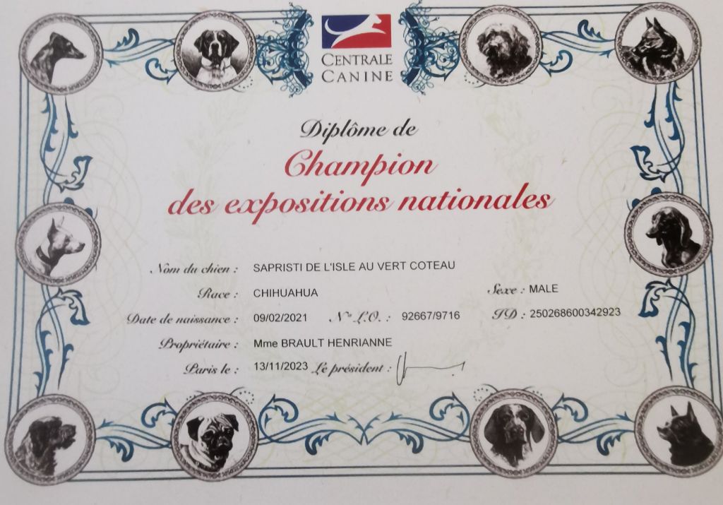 des Brault' Cadors - Sapristi de l'isle au vert Coteau champion des Expositions Nationales